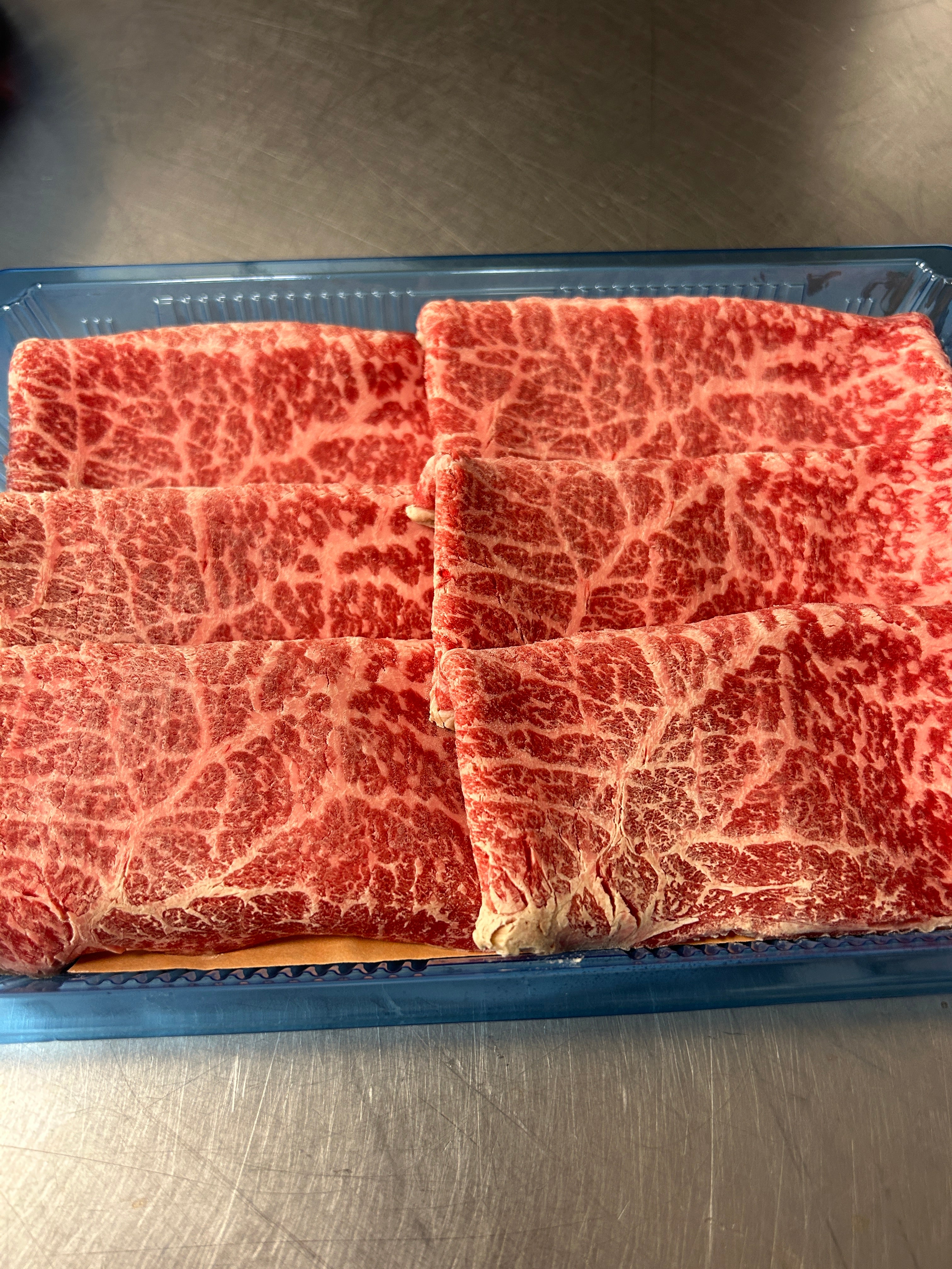 (*MARCH SPECIAL*) A5 Japanese Wagyu "Gold" Thinly Slice Sukiyaki/Shabu-shabu/Hotpot