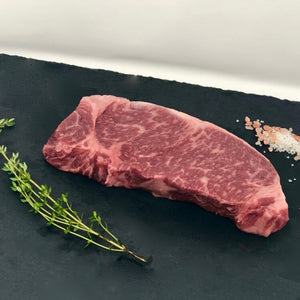 American Wagyu Striploin Steak Cut